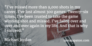 see disappointment as an opportunity